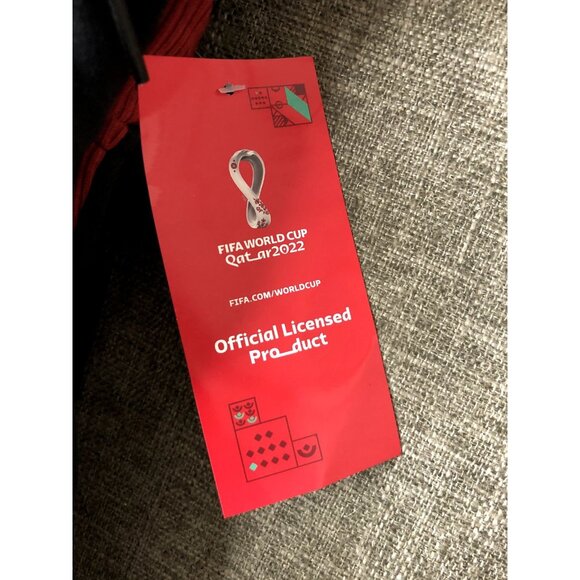 FIFA World Cup Mens Hoodie Sweatshirt Size XXL Licensed 2022 Black Burgundy - Picture 4 of 6